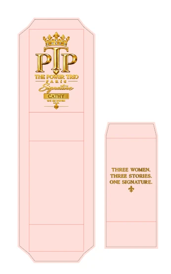 Perfume gift box packaging layout prepared on a printer dieline